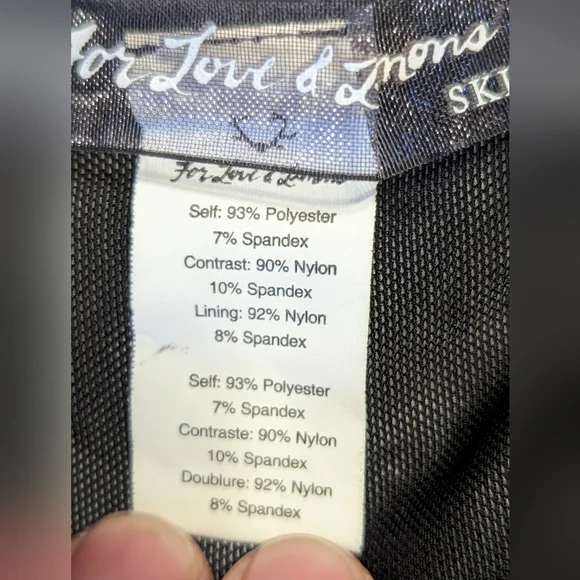 NWT For Love And Lemons Black Satin And Lace Bodysuit Sz Xs - Picture 7 of 13